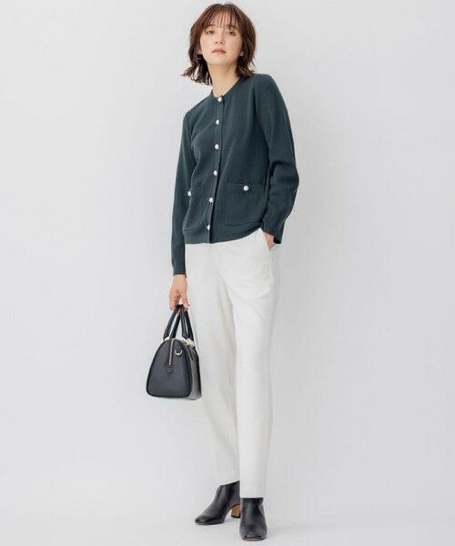 完売　23区　【CLASSY掲載】　ウールブレンド カーディガン　¥26,400