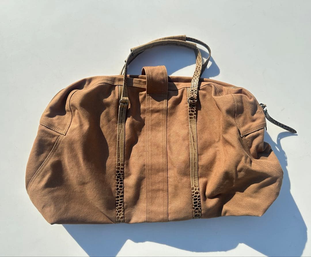 DRIES VAN NOTEN キャンバスボストンバッグ
