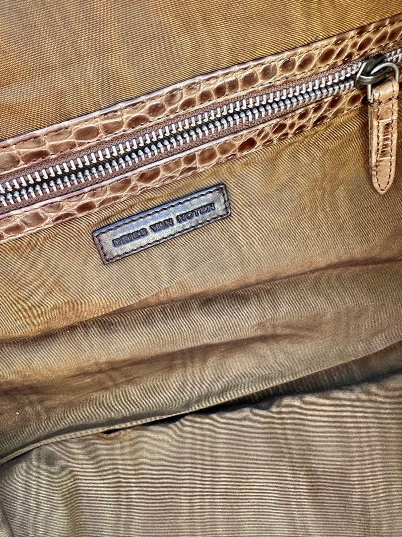DRIES VAN NOTEN キャンバスボストンバッグ