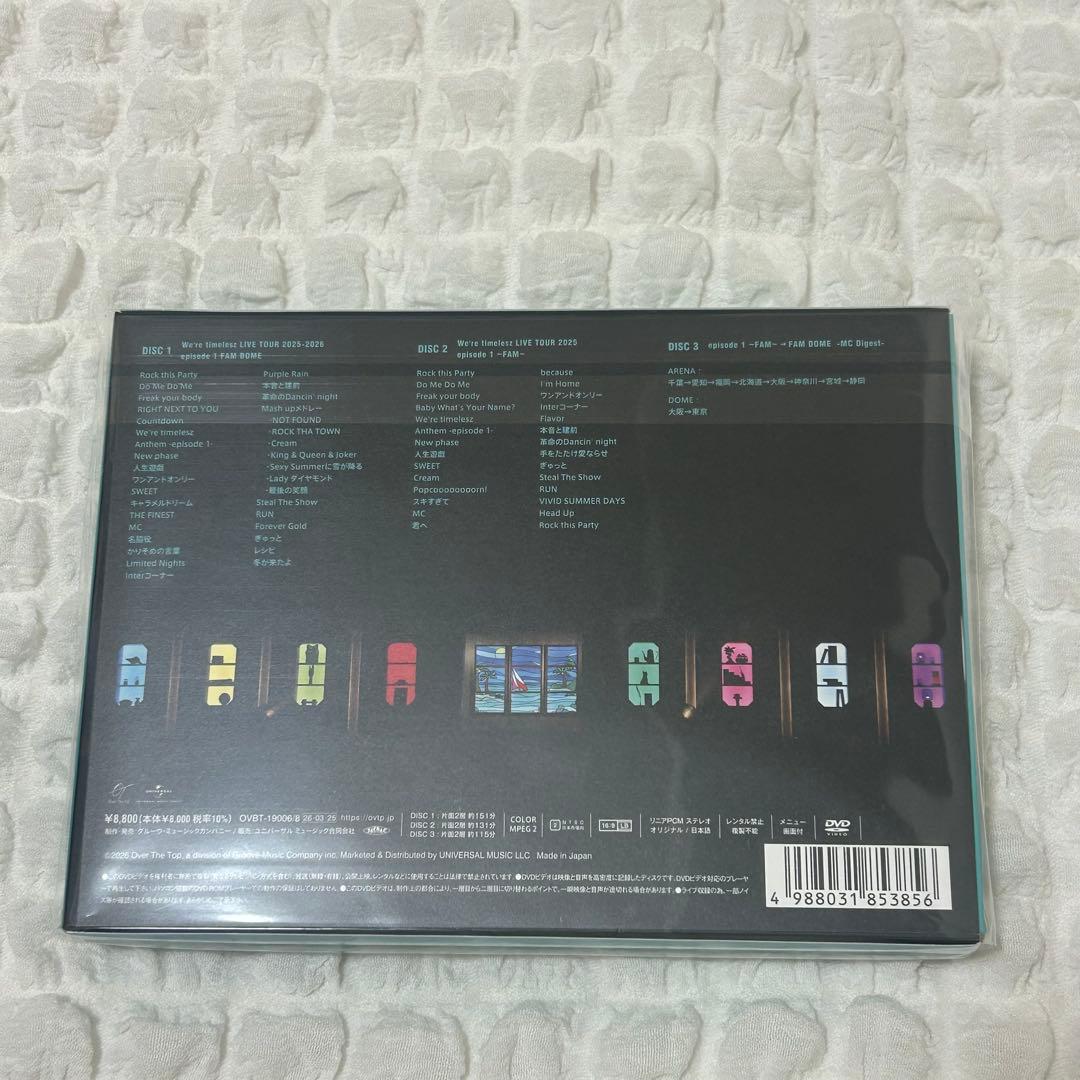 timelesz FAM DOME 初回限定盤 DVD 新品 未開封