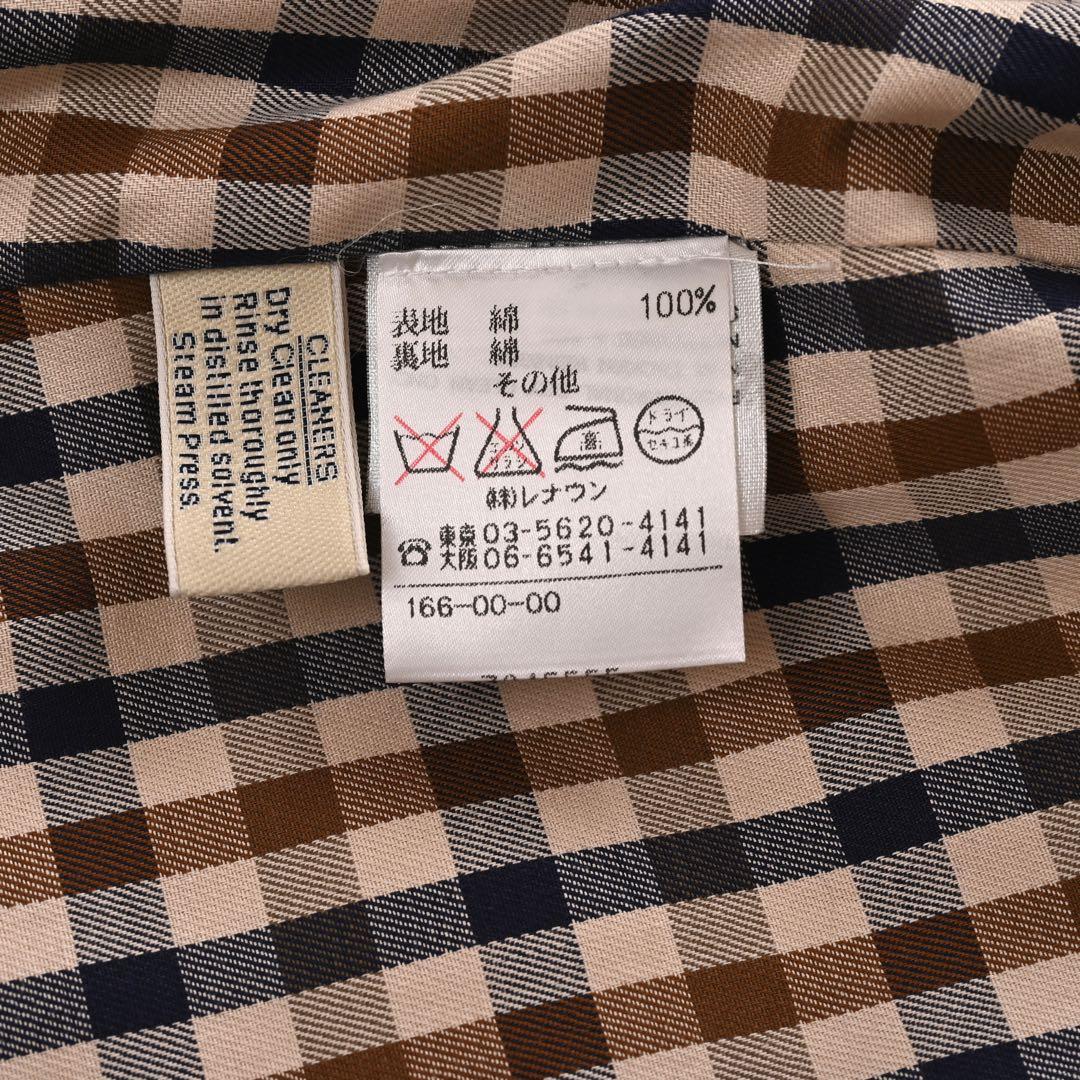 着丈120cm大きめ&美品✨️Aquascutumトレンチコート代理店タグ英国製