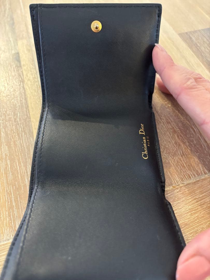 Diorカナージュ三つ折り財布　美品
