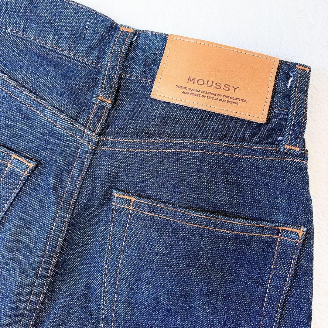 美品 moussy マウジー MVS FLARE フレアデニム インディゴ 23