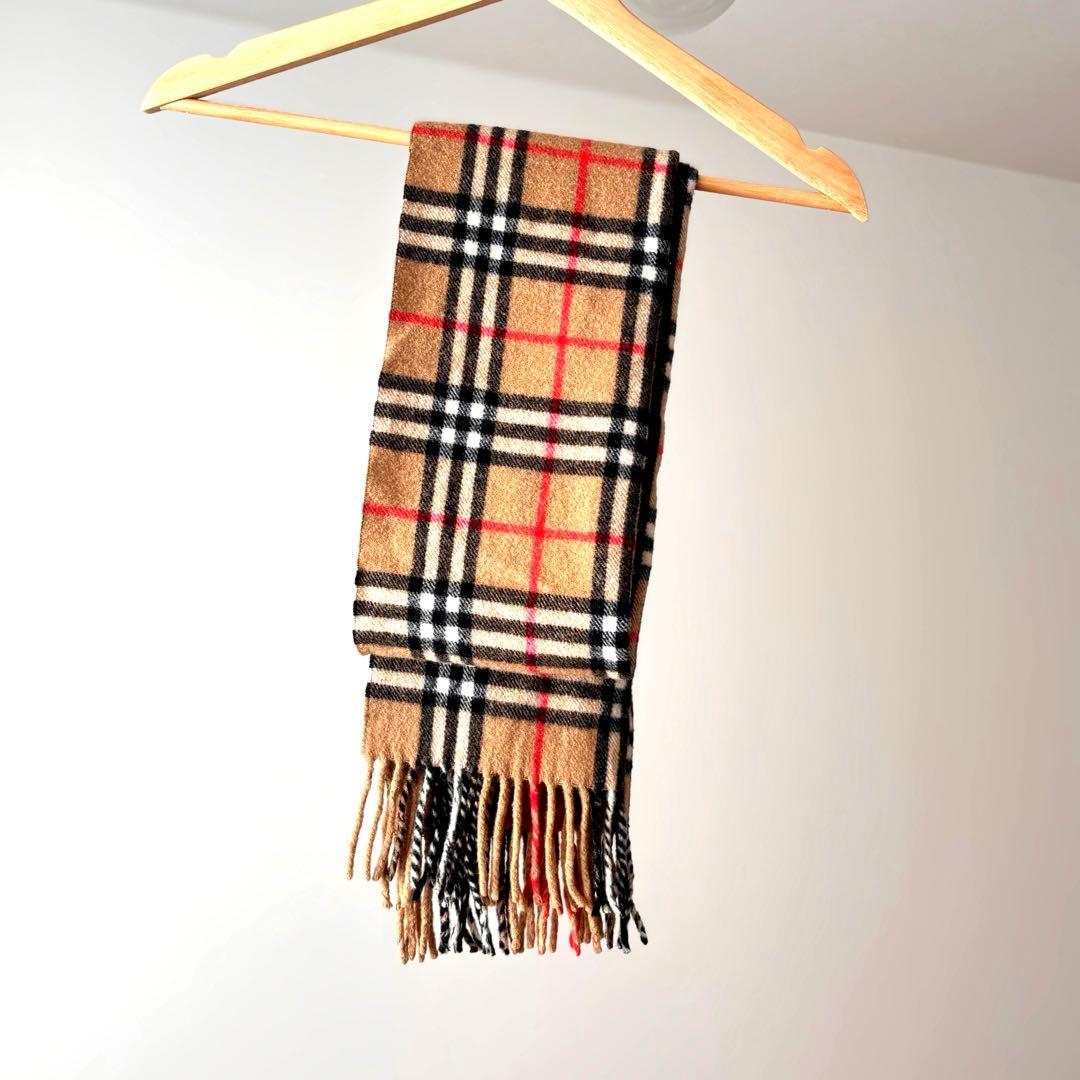 【✨美品✨】⚫︎Burberry⚫︎マフラー⚫︎ チェック柄 ⚫︎カシミヤ⚫︎