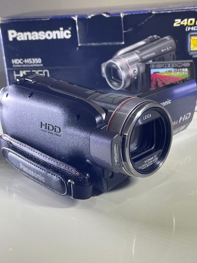 【取置き済】HDC-HS350 SD/HDDワイコンレンズ&大容量バッテリー付き
