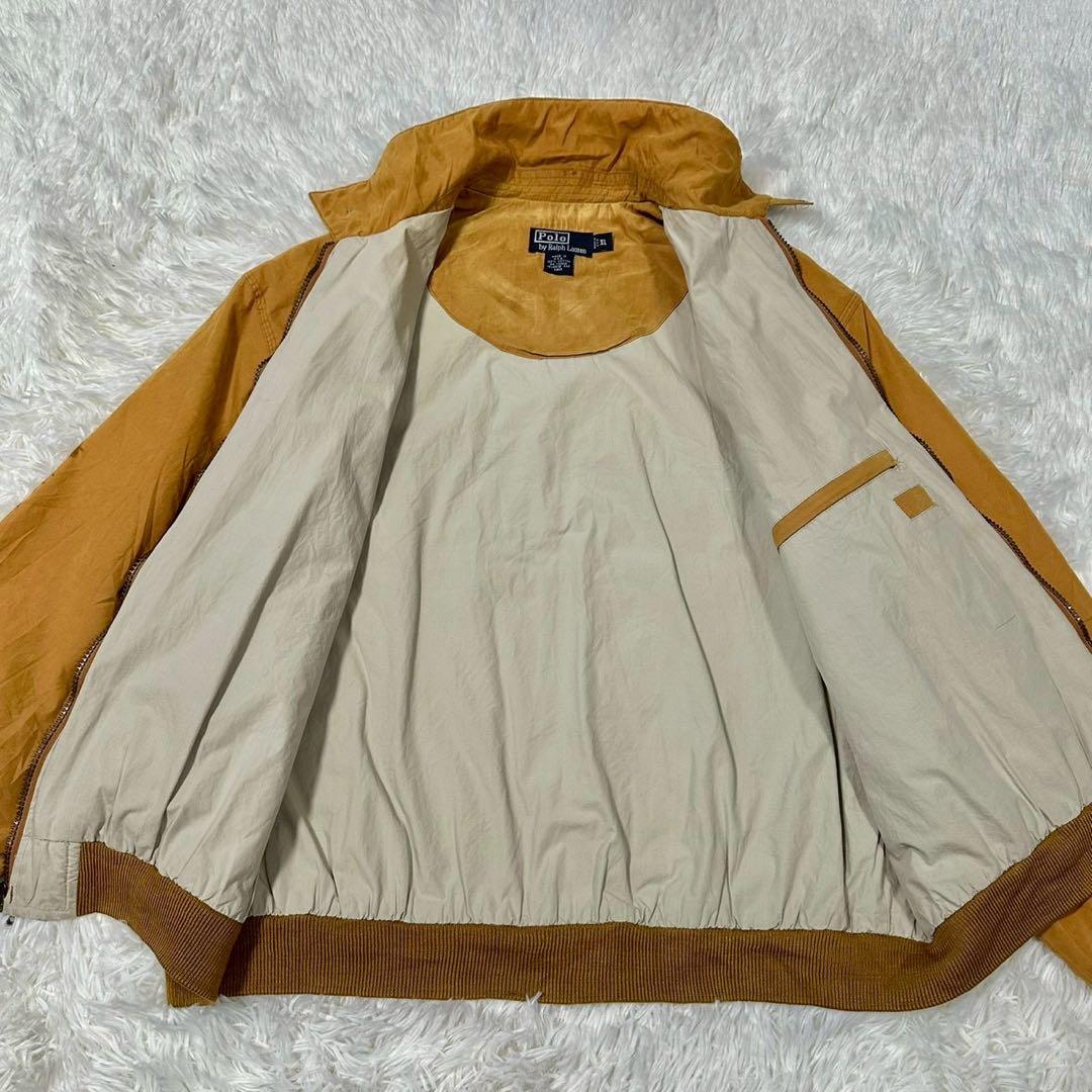 USA製✨90s ラルフローレン スイングトップ ピーチスキン ベロアコットン