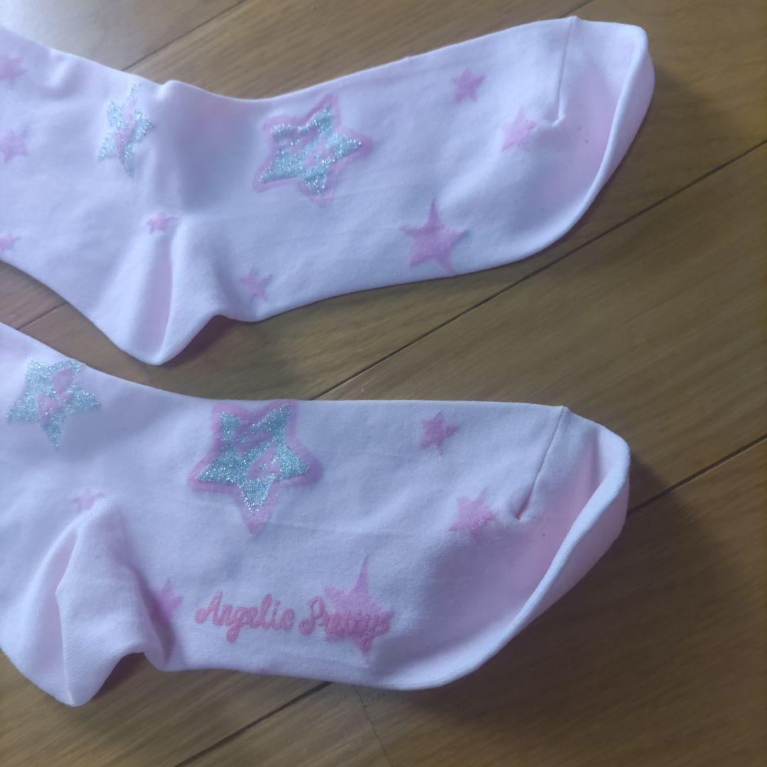 美品　Angelic Pretty　Milky Way　オーバーニーソックス