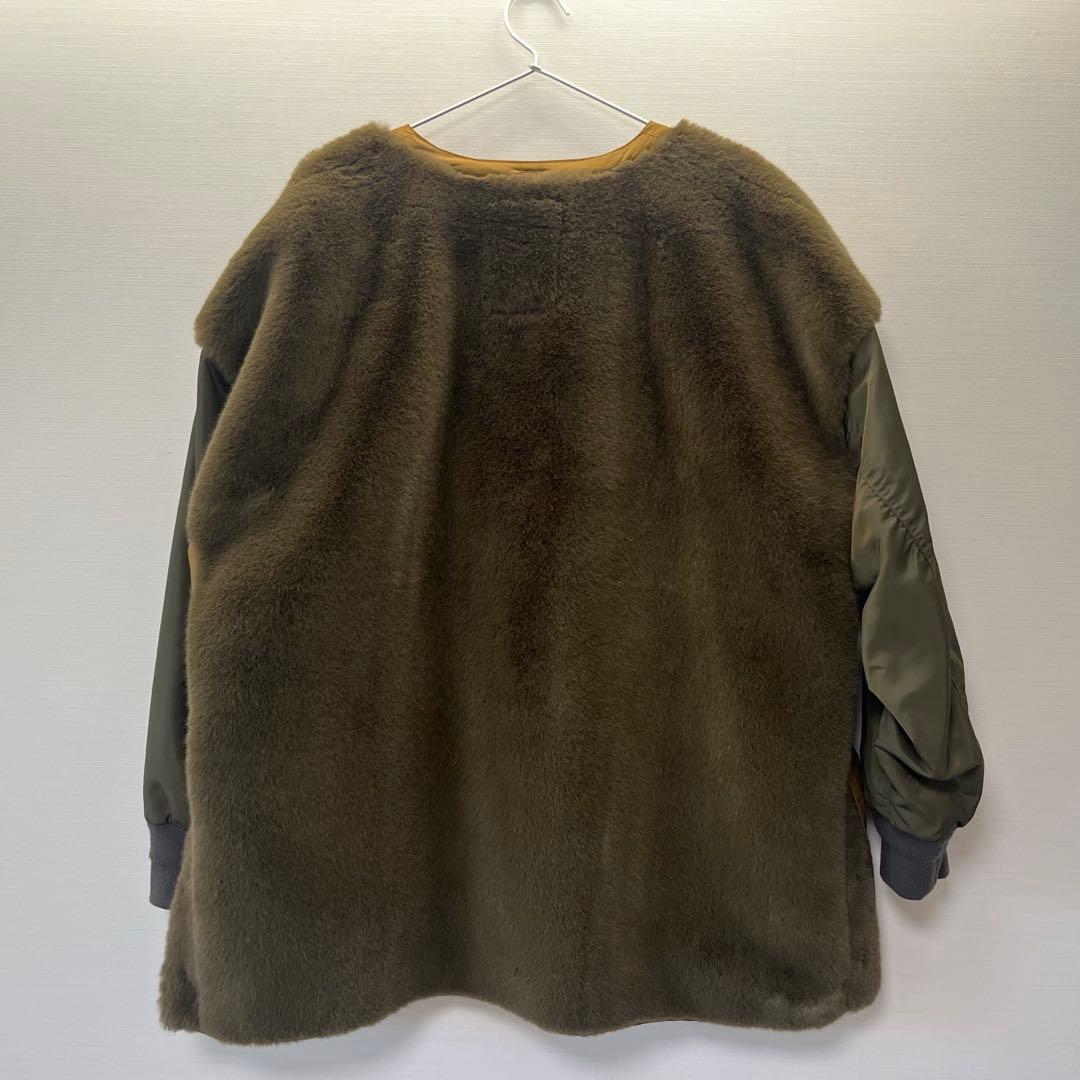 美品 etsinta エシンタファー切替ジャケット　CIAOPANIC TYPY