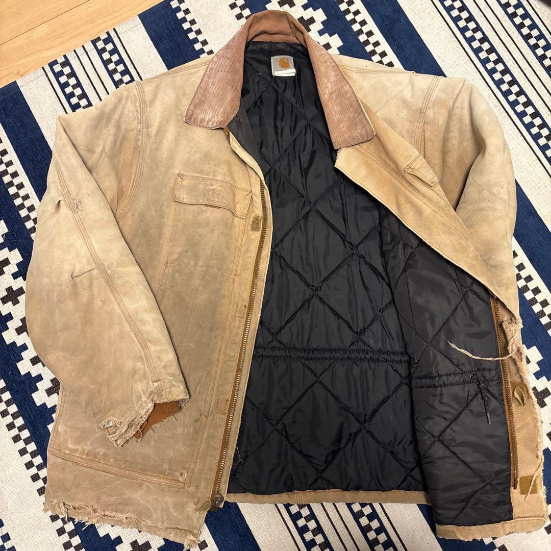 し*け様 Carhartt ベージュ トラディショナルジャケット