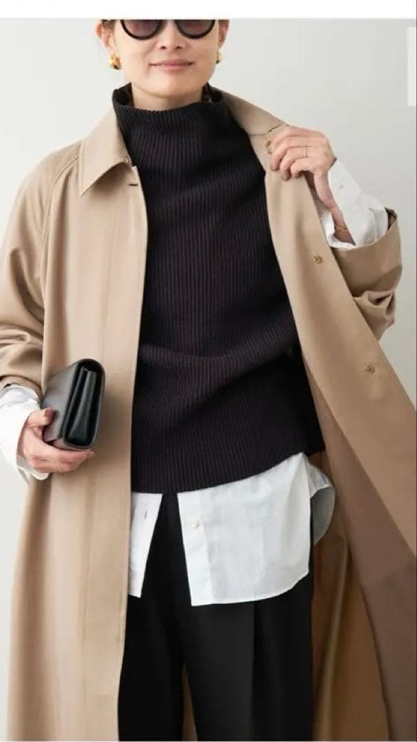 WOOLSILK ギャバトレンチコート　ドゥーズィエムクラス　トレンチコート
