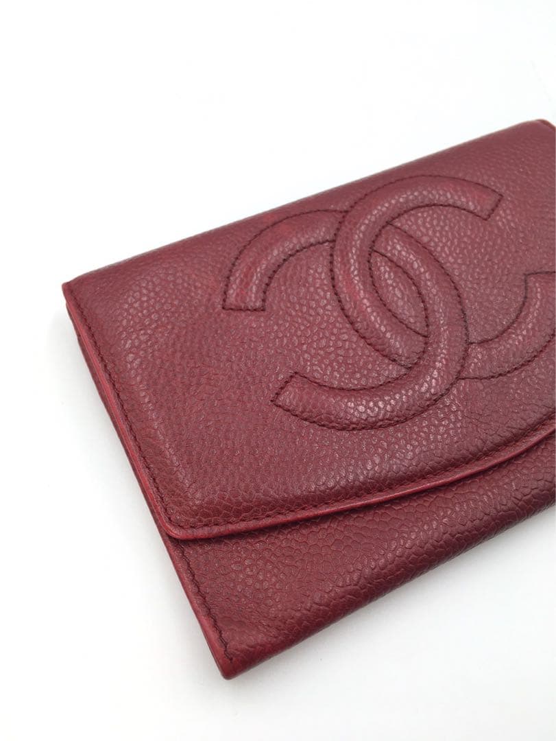 シャネル　CHANEL キャビアスキン　財布