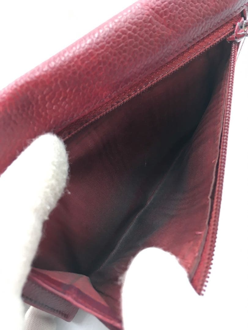 シャネル　CHANEL キャビアスキン　財布