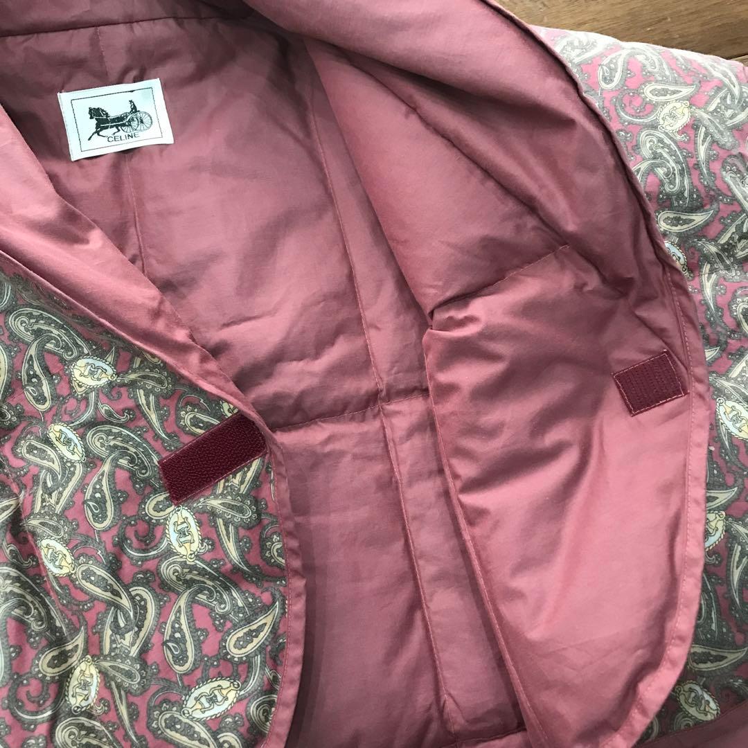 美品　セリーヌ ペーズリーダウン　フェザー　ポンチョ　セット