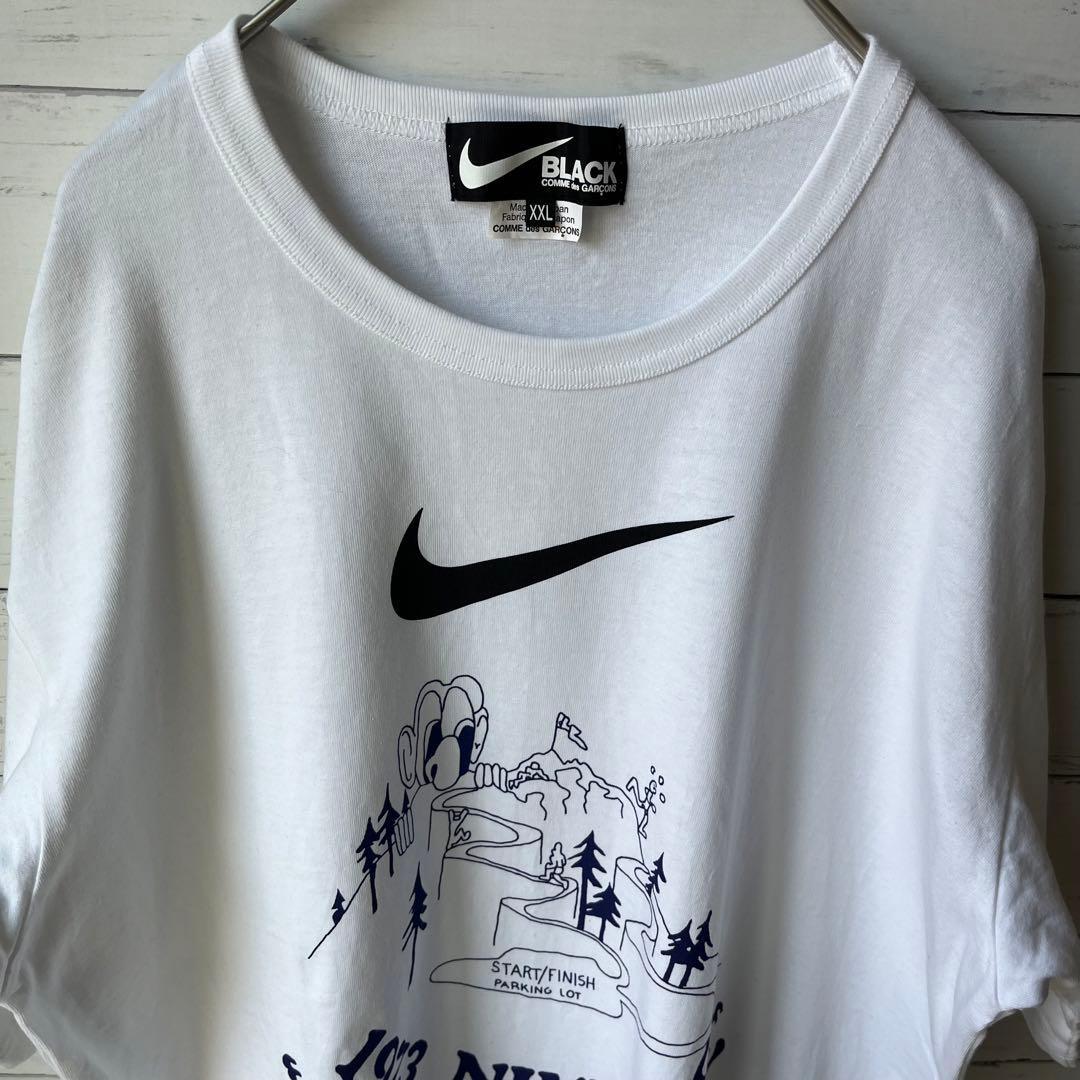 【XXLサイズ】コムデギャルソン×NIKEコラボtシャツ 【白】入手困難