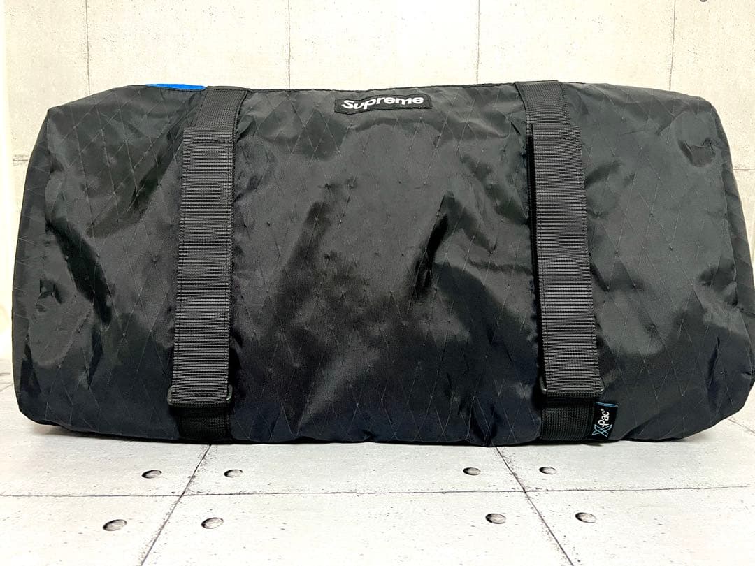 Supreme Logo Duffle Bag ブルー FW23 ボストンバッグ