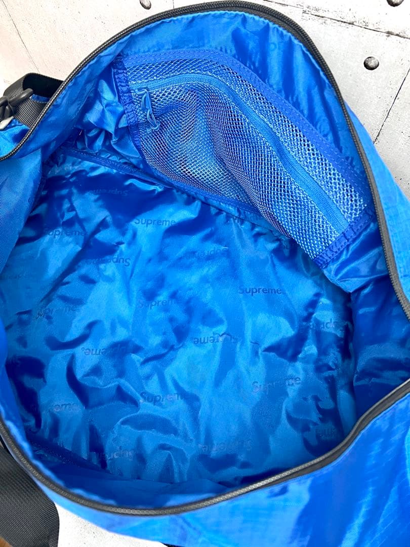 Supreme Logo Duffle Bag ブルー FW23 ボストンバッグ