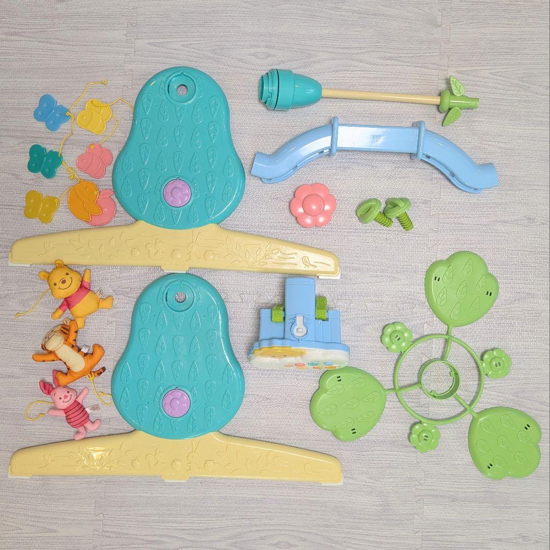 【美品】タカラトミーベビートイくまのプーさん★えらべる回転6WAYへんしんメリー