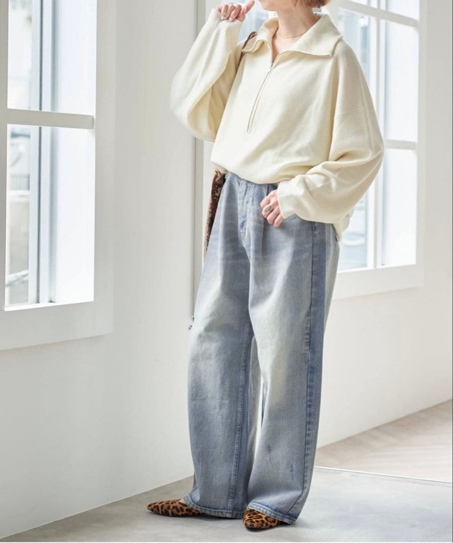 パンツ Spick and Span5 1/2 TUCKBARREL DENIM27