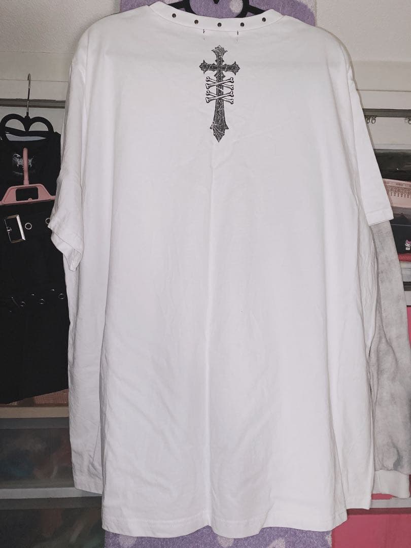 DimMoire Baby skull BIG Tシャツ ‎白 早い者勝ち