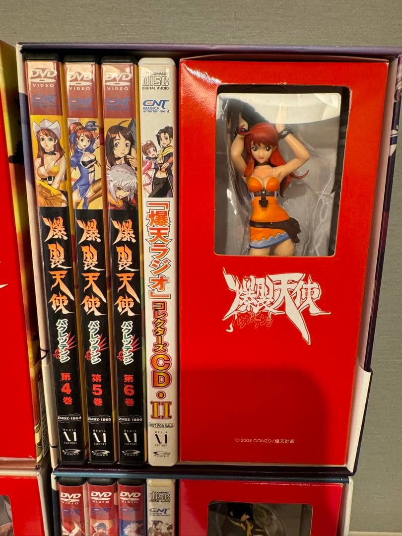 爆裂天使 DVD 全12巻 特典フィギュア付き　海外版付き