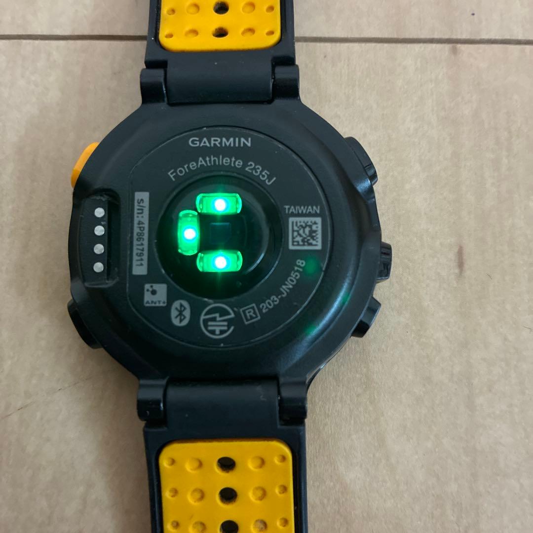 【美品】GARMIN ガーミン/235Jランニングウォッチ腕時計 充電器付