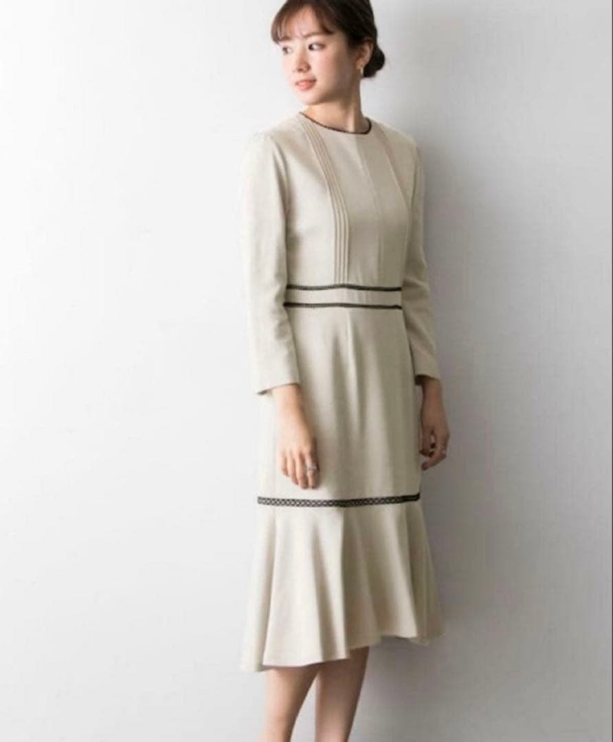 マ*ん様 石原さとみ着用❣️極美品 セルフォード レース切替ワンピース 36 S