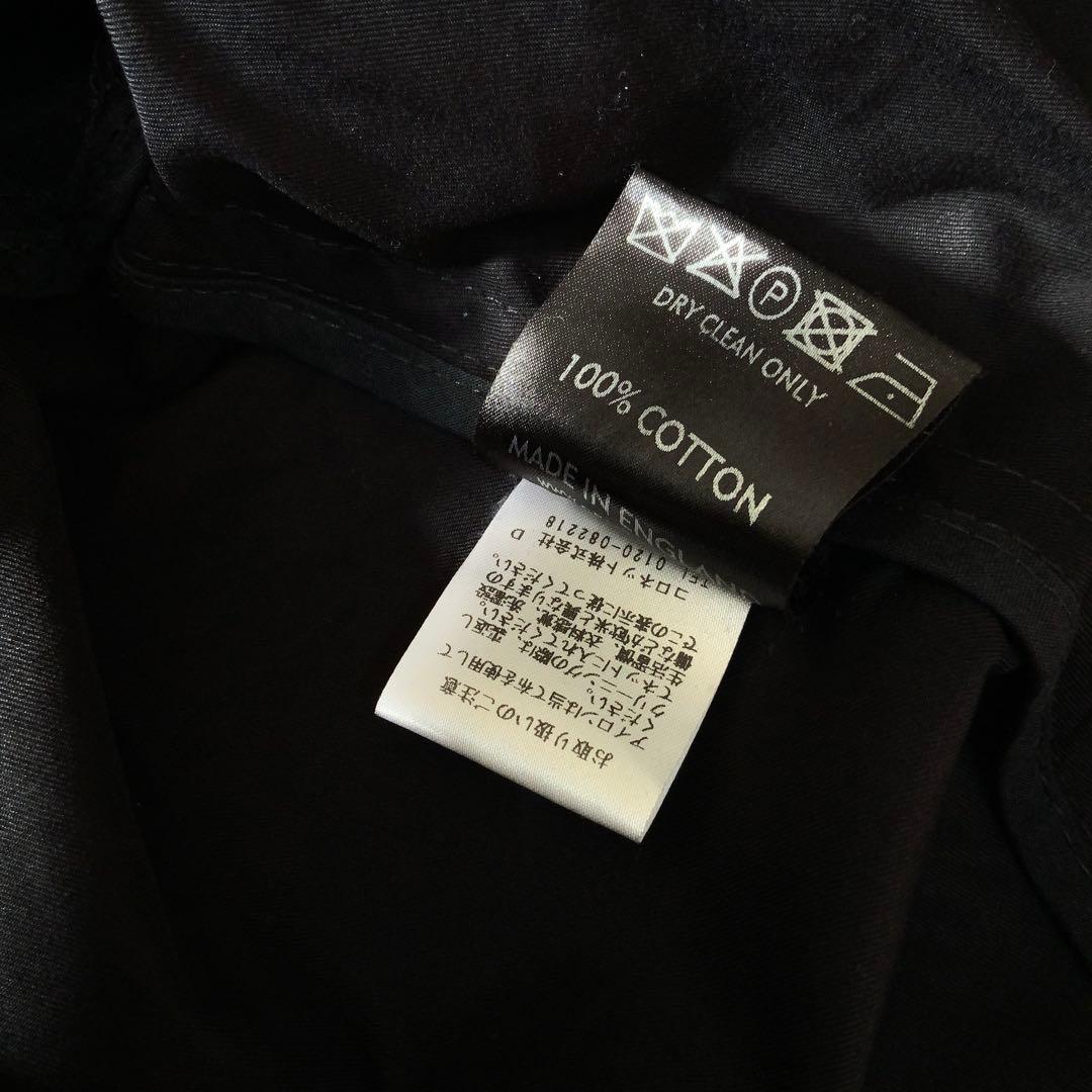 極美品 GRENFELLグレンフェル シャツジャケット38英国製ブラック 山タグ