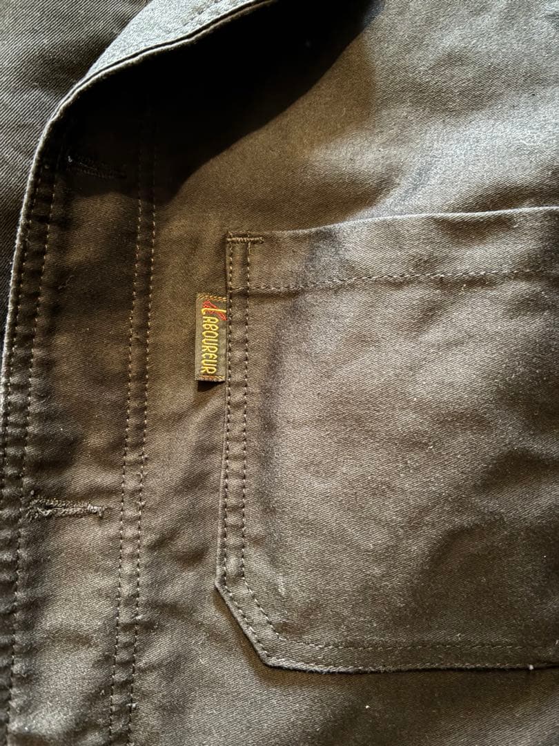 ブラックモールスキンジャケット Laboureur MOLESKIN