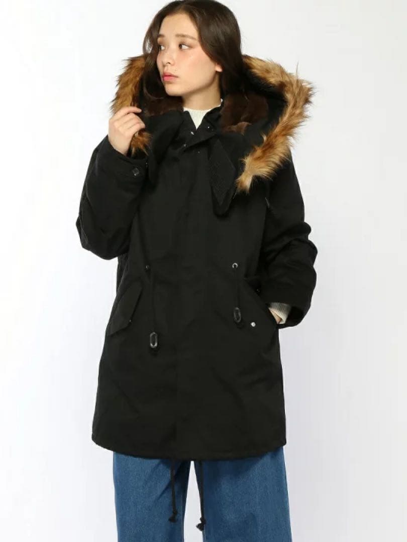 新品　JEANASIS 2wayファーモッズコート　モッズコート　アウター