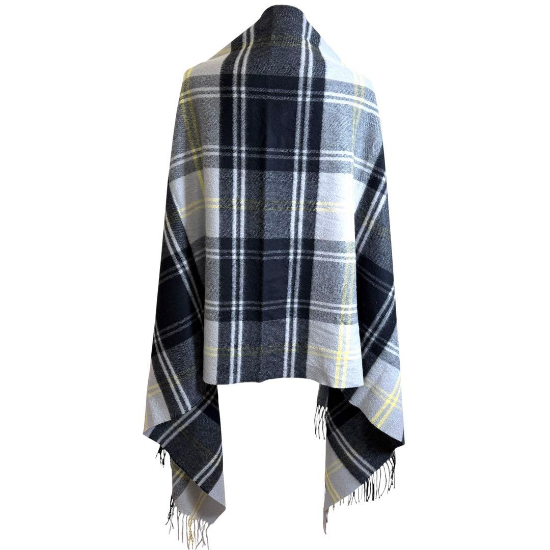 極美品✨ ジョンストンズ 大判 ストール ショール カシミア 100% チェック