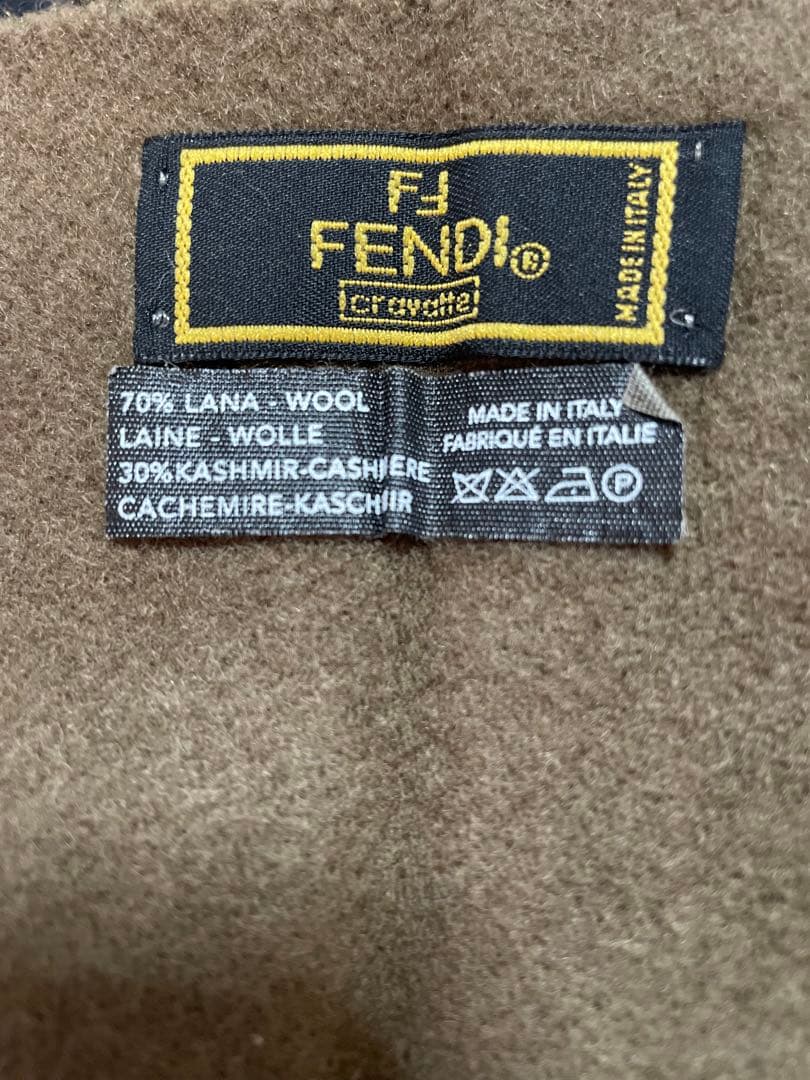 FENDI マフラー　フェンディマフラー　カシミヤマフラー　オールドフェンディ