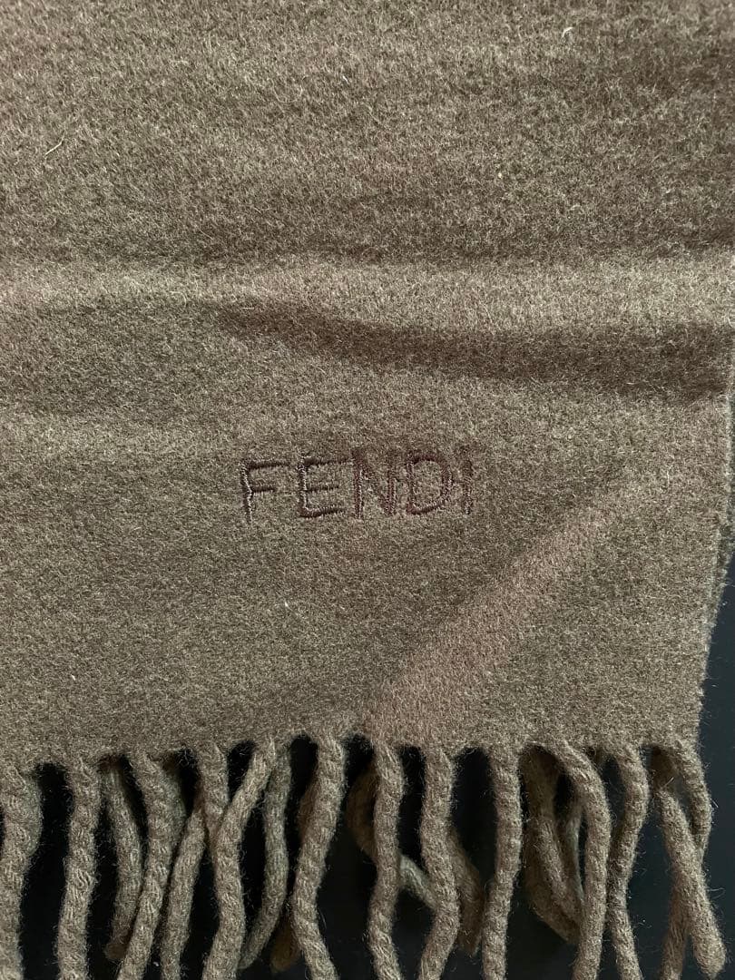 FENDI マフラー　フェンディマフラー　カシミヤマフラー　オールドフェンディ