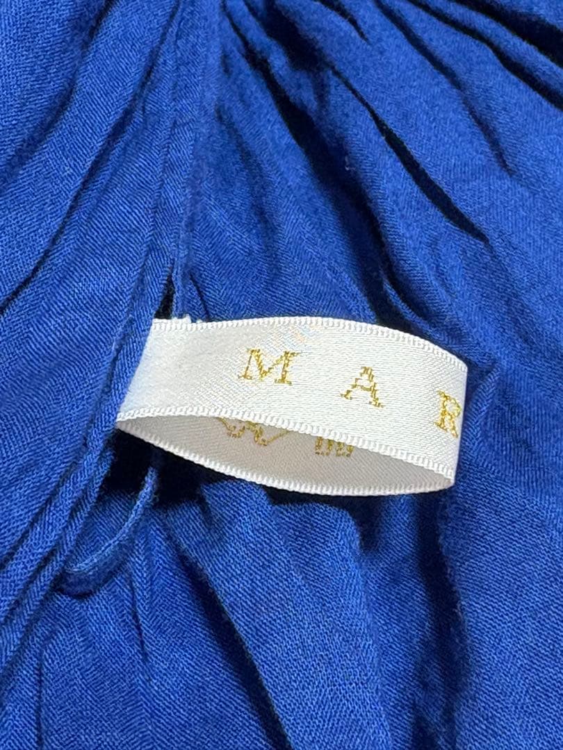 MARIHAマリハ草原の虹のスカートフレアマキシ丈　青　レアカラー