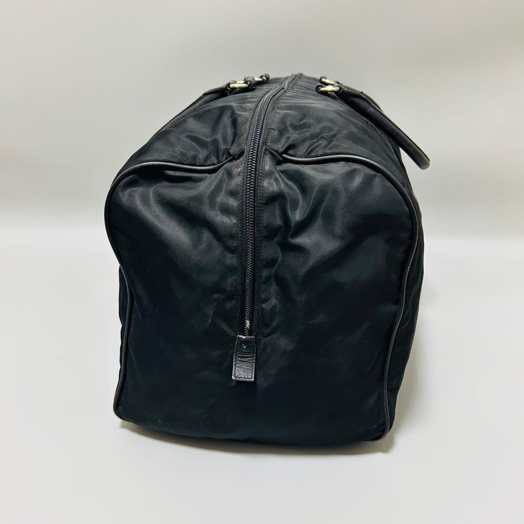 PRADA プラダ 三角プレート ボストンバッグ トラベルバッグ 黒色