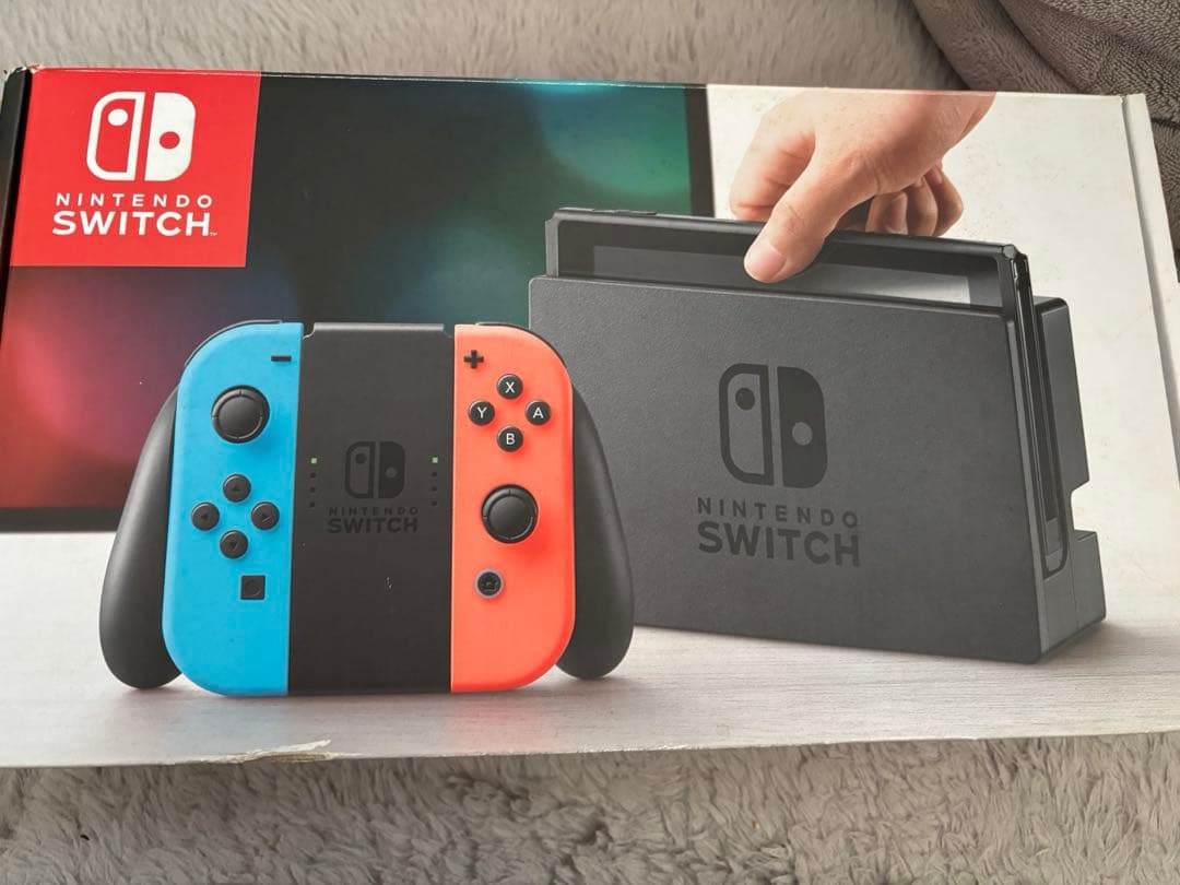 【箱あり】Nintendo Switch 画面不良TV出力OK SD64GB付