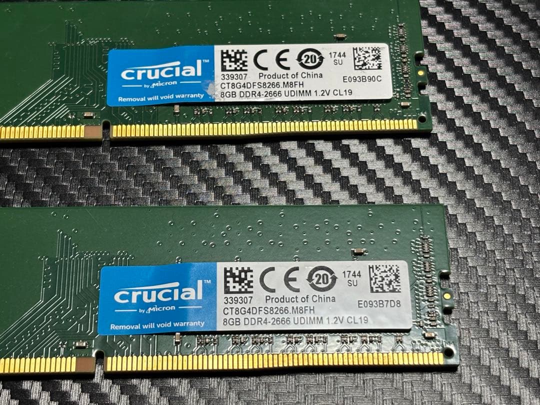 そ*ら様 crucial 8GB DDR4-2666 メモリ
