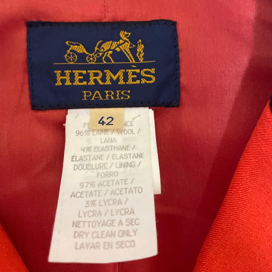 極美品✨ エルメス HERMES テーラードジャケット XLサイズ セリエボタン
