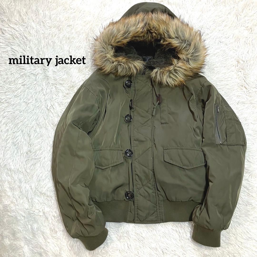 y2k N2B ミリタリージャケット ファー 平成 短丈 military