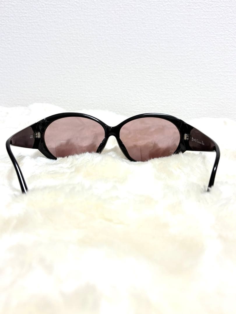 美品 Christian Dior CDロゴ サングラス キャットアイ