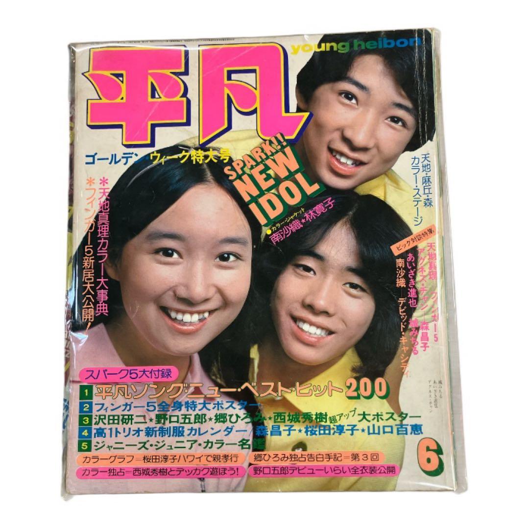 【6冊セット】明星　平凡　雑誌　昭和レトロ　西城秀樹　山口百恵　郷ひろみ