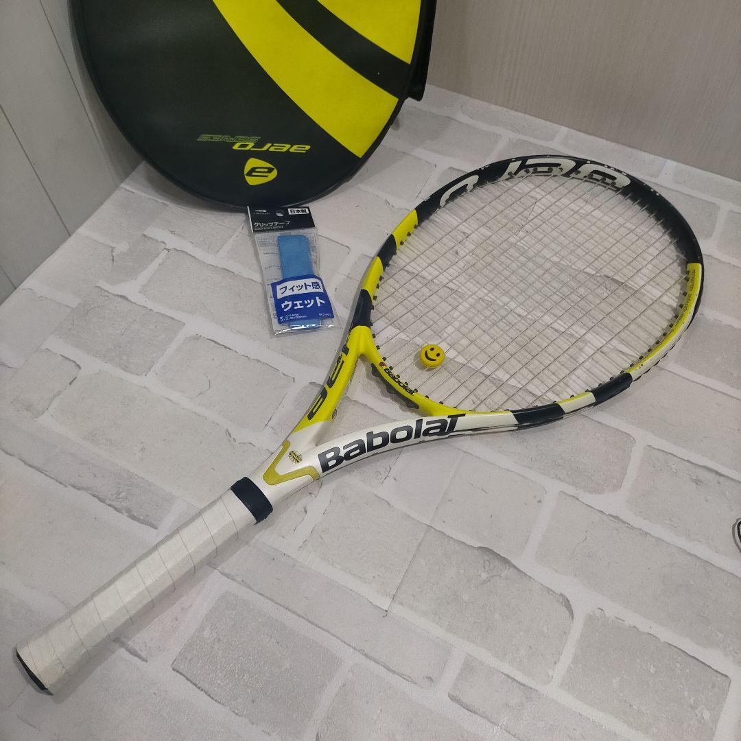 Babolat Pure Drive テニスラケット ケース、グリップテープ付き