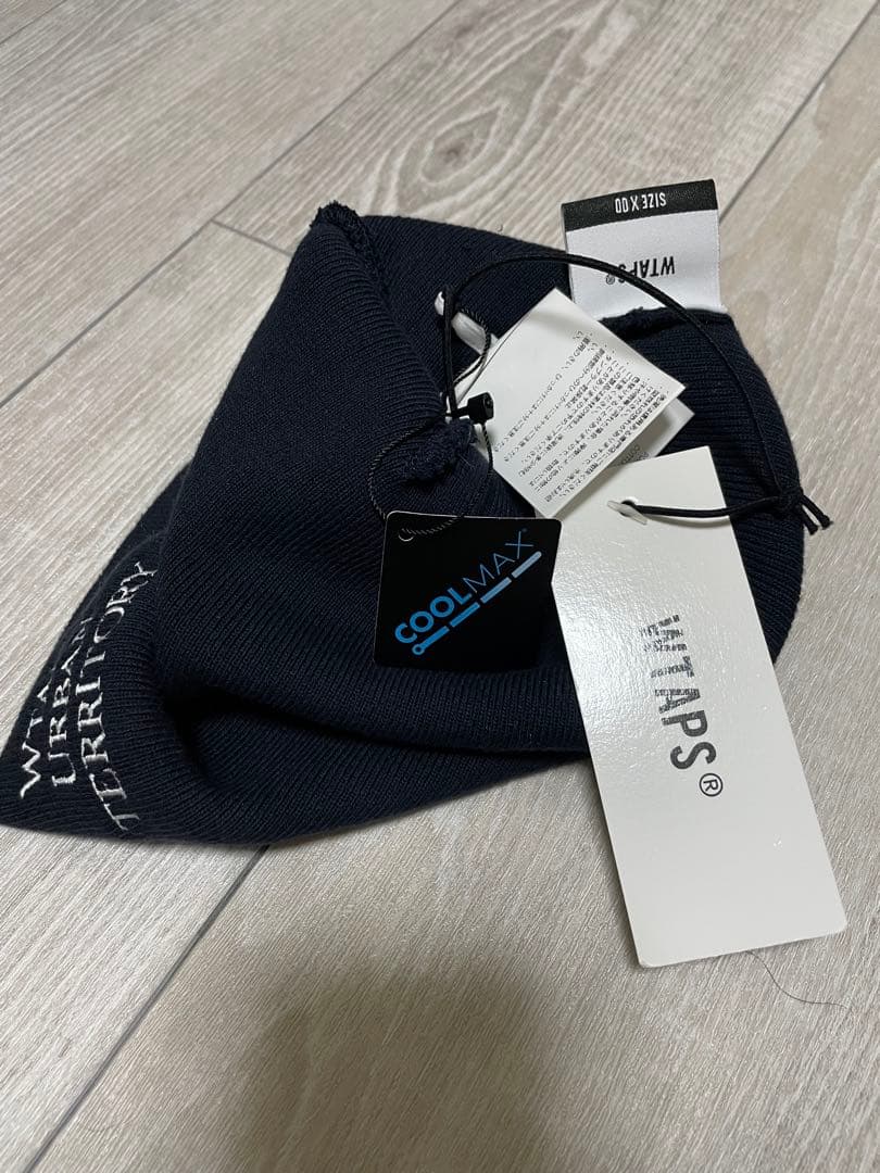 WTAPS ニット帽　ネイビー　新品未使用　COOLMAX