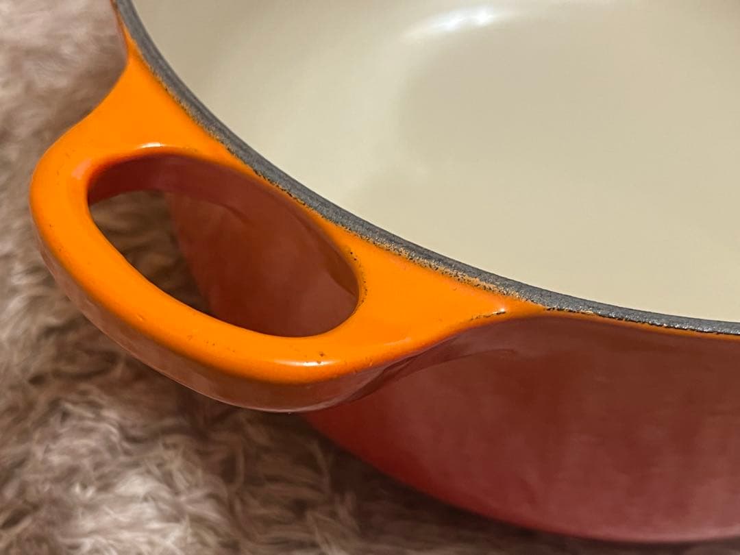 LE CREUSET ル・クルーゼ オレンジ 20cm両手鍋