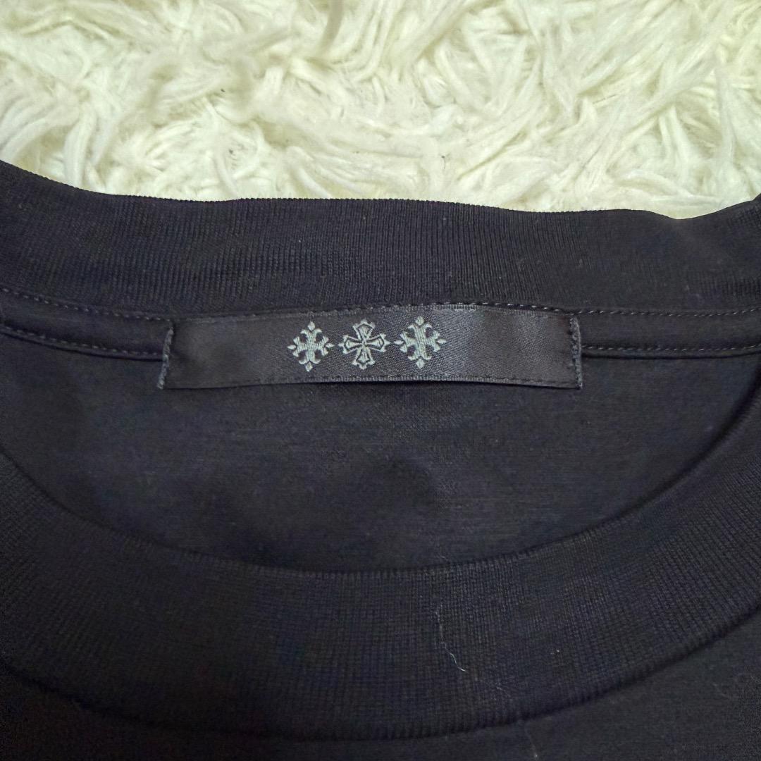【美品】TATRAS ロゴ刺繍 Tシャツ ブラック 04サイズ XL