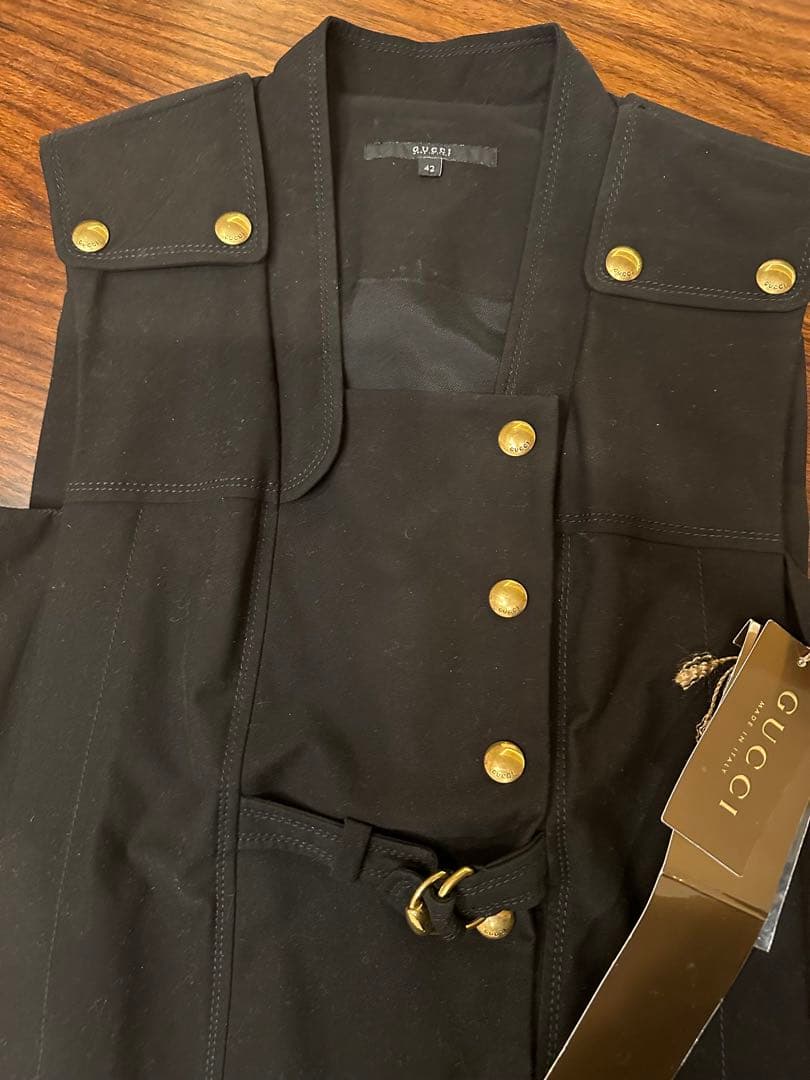 【美品】GUCCI　メタルボタンがクール☆ワンピース　チュニック