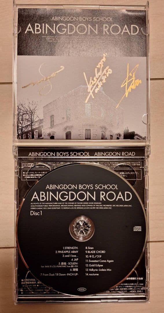 abingdon boys school メンバー全員の直筆サイン入りCD
