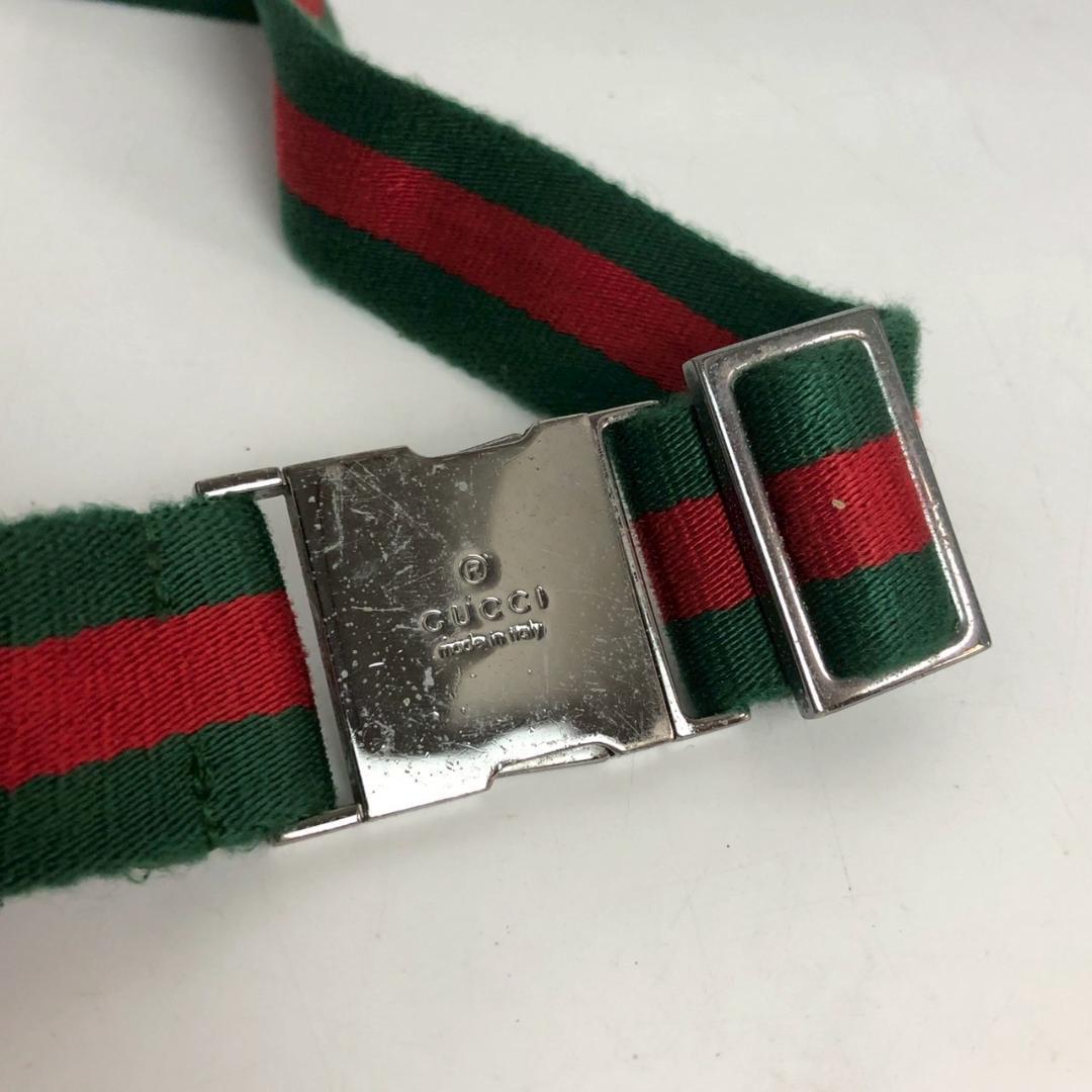 GUCCI グッチ GGキャンバス シェリーライン ウエストバッグ レディース