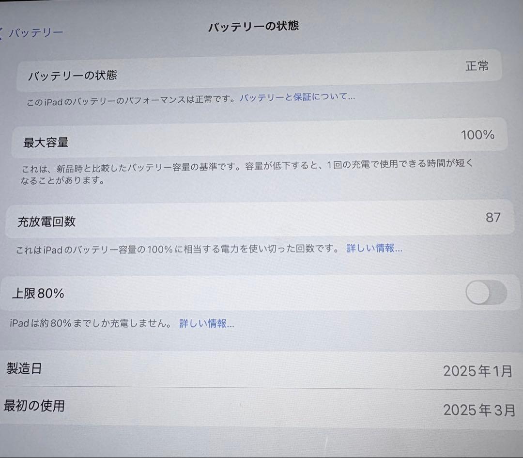 Apple iPad (A16) 第11世代　128GB 本体