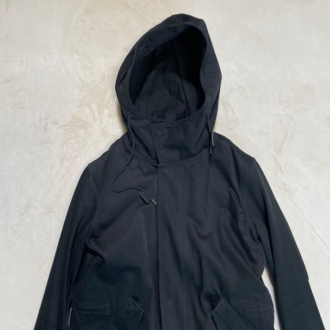 FRED PERRY モッズコート　内側ライナー付き　刺繍ロゴ　XS