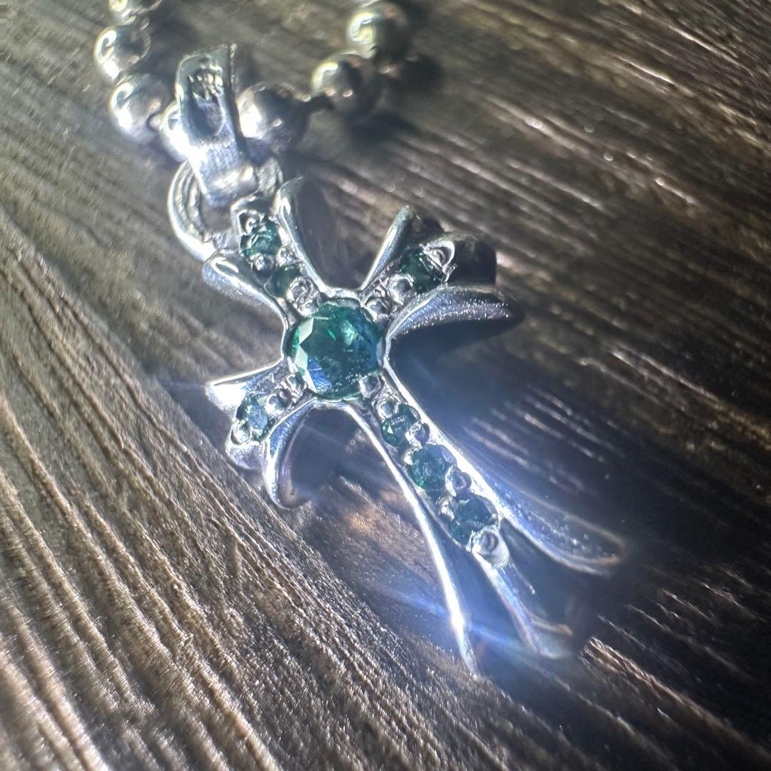 ■ Chrome Hearts ロールチェーン+ベビーファット エメラルド ■